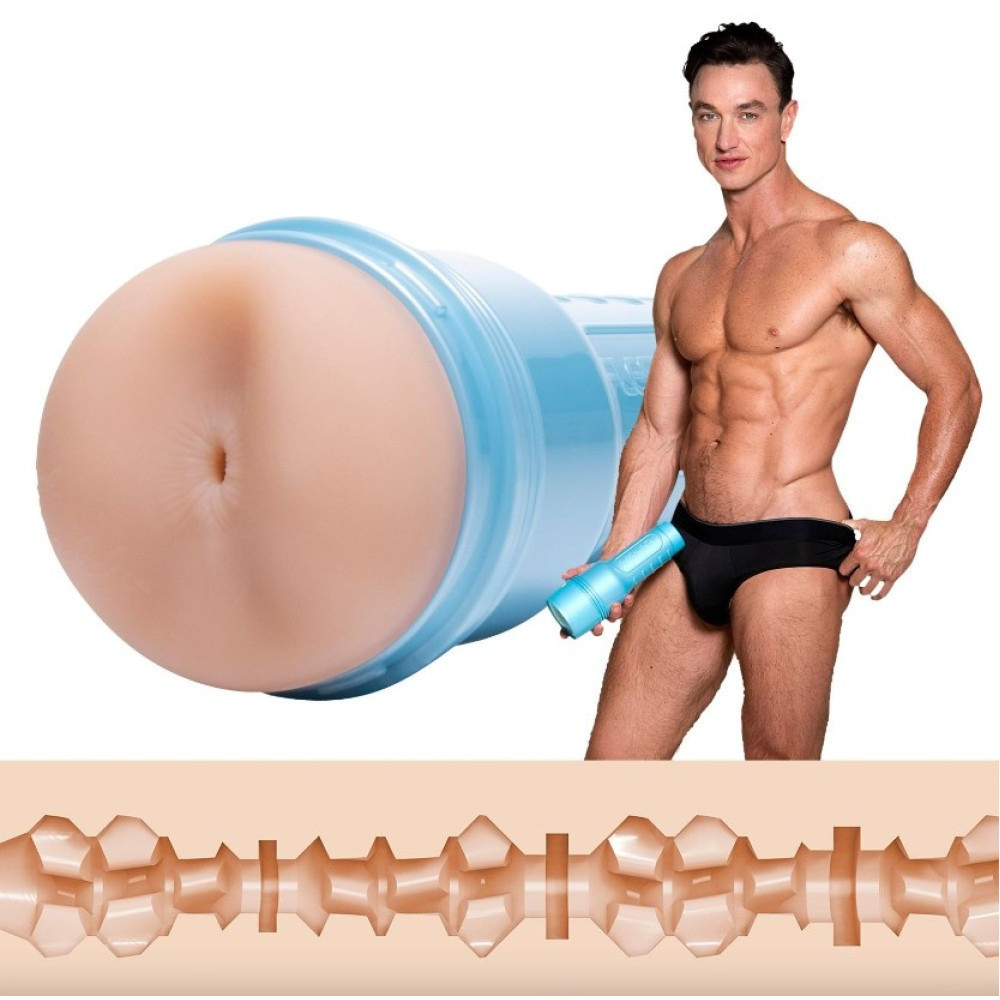 Мастурбатор попа з кібершкіри у колбі Fleshjack Boys Cade Maddox, тілесний Sex Aura Київ - фото 2