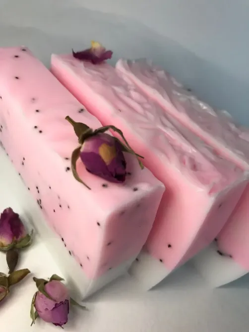Мило ручної роботи "Рожеве" натуральне, ароматне, на оліях, 140 г Київ - фото 2