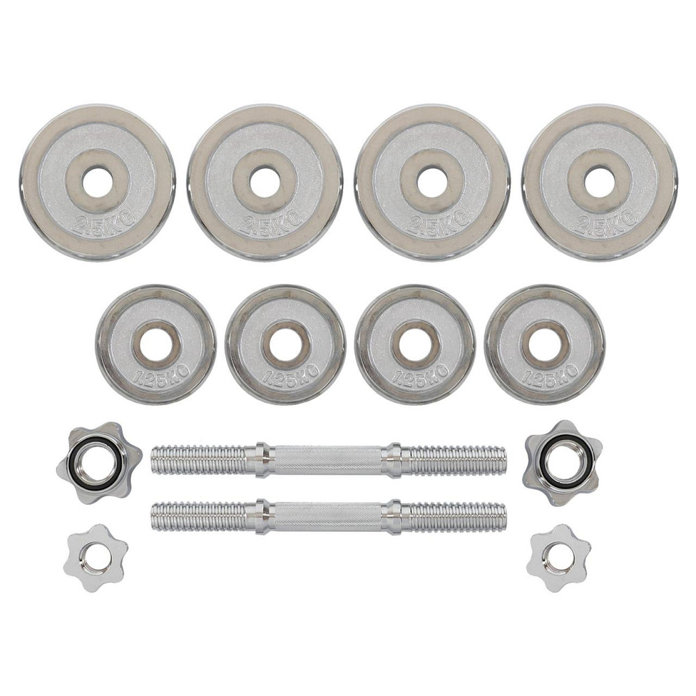 Набір хромованих гантелей 2 по 10 кг в кейсі Zelart-9644 Київ - фото 7