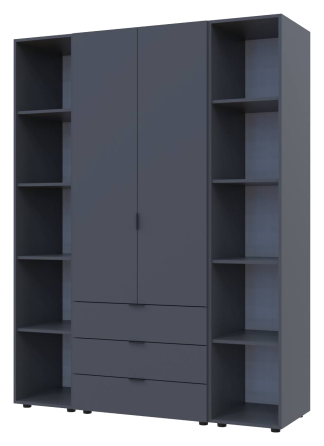 Комплект шкафов для одежды Doros Гелар (3 шт.) 153,9х49,5х203,4 см Графит (DRS-011143) Львов