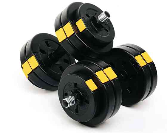 Комплект розбірних гантелей зі змінними дисками Besport, 2 шт. по 13.5 кг для домашніх тренувань Київ