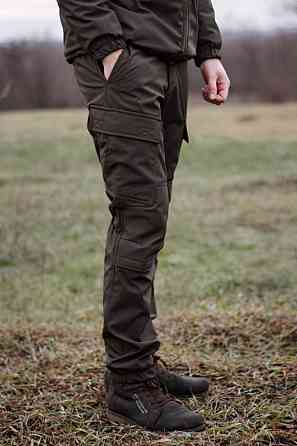 Военные зимние мужские брюки хаки Soft Shell на флисе тактические зимние брюки все размеры WAR Львов