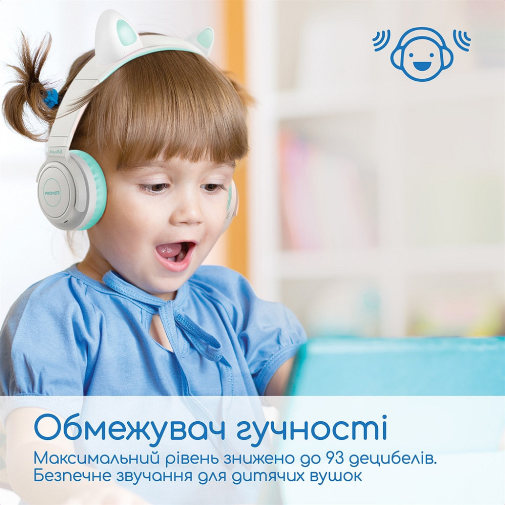 Bluetooth-гарнітура Promate Panda Aqua ( білий/блакитний ) Харьков - изображение 10