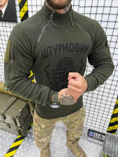Тактическая флисовка штурмовик олива для мужчин Одесса - изображение 1