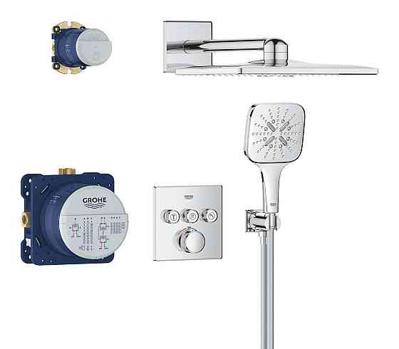 Душова система прихованого монтажу на 3 виходи з термостатом Grohe Grohtherm SmartControl  ( 34864000 ) 39584 Харьков