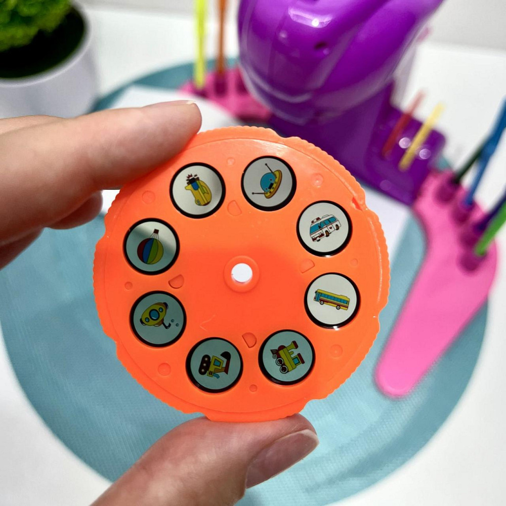 Проектор для малювання 32 слайда фломастери 12шт блокнот Рожевий (AK 0002 AB) Чернигов - изображение 10