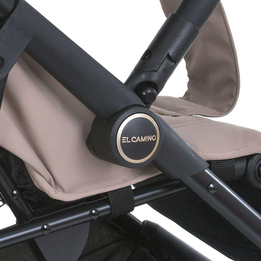 Коляска дитяча EL CAMINO FIJI Beige Matt прогулянкова з чохлом та москітною сіткою Бежевий (ME 1113-2) Чернигов - изображение 9