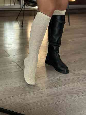 Женские стильные гетры из хлопка Бежевый, 38-40 Одесса