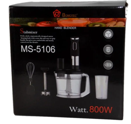 Блендер подрібнювач DOMOTEC MS-5106 5в1 потужністю 800Вт 5606 Одеса - фото 3