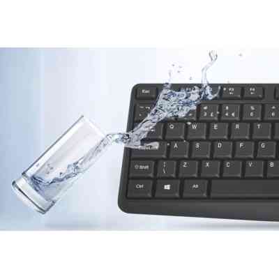 Клавіатура Canyon KB-W01 Water resistant Wireless UA Black (CNE-CKEYW01) Вінниця