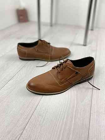 Туфлі чоловічі VADRUS руді натуральна шкіра 39-44 розміри (артикул від 39 до 44) Коломия