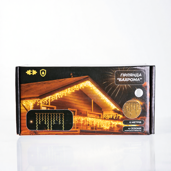 Гірлянда новорічна вулична 6 м, 105 LED, біла Київ