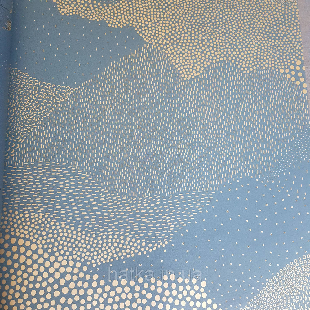 Шпалери вінілові на флізелін Caselio The Place to bed 0.53х10 м абстракція хвилі золотисті хмари на синьому 3д Київ - фото 2