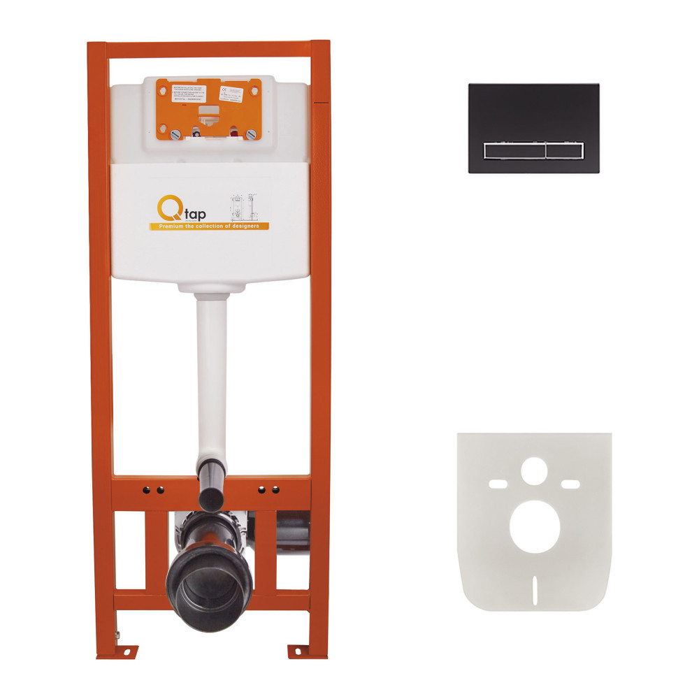 Набор инсталляция 4 в 1 Qtap Nest ST с линейной панелью смыва QT0133M425M08V1091MB Киев - изображение 1