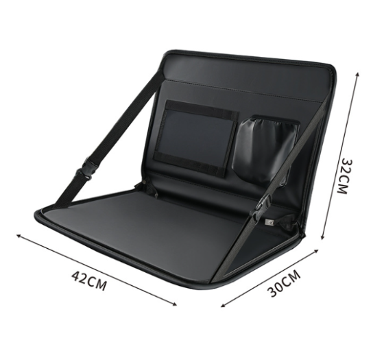 Столик - сумка автомобильный для ноутбука и на руль и спинку сиденья для планшета принятия пищи Черный Экокожа Кременчуг