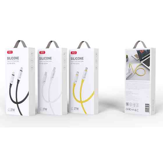 Кабель XO Liquid Silicone Type-C to Lightning 27W 1м чорний Львів