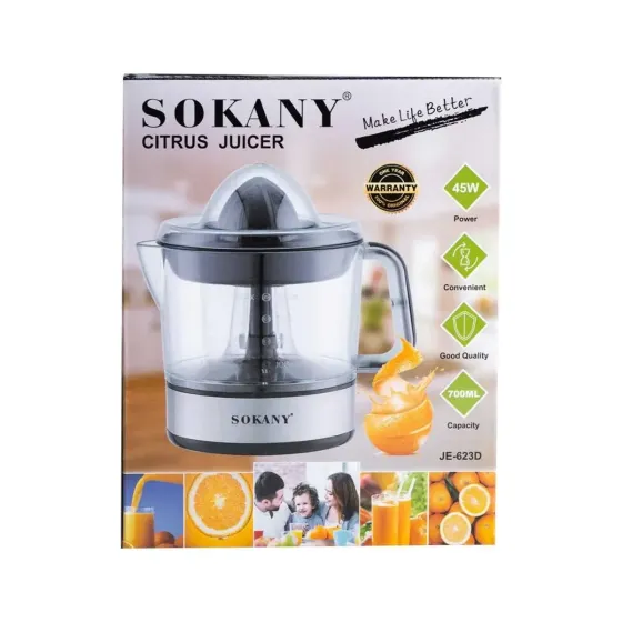 Соковыжималка для цитрусовых электрическая Sokany JE-623D на 700 мл Коломия