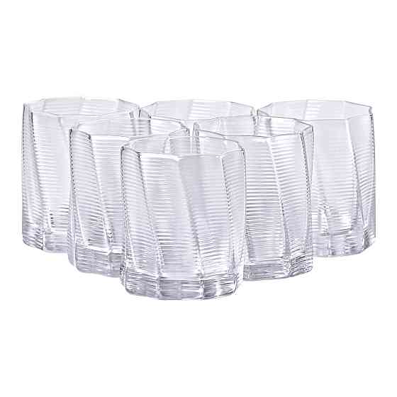 Набір із шести склянок об'ємом 300 мл для лимонаду, соку та коктейлів HP-16-15 Коломия