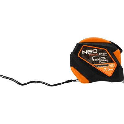 Рулетка Neo Tools 7.5мx25мм, з фіксатором змотування, магніт (67-234) Вінниця - фото 7