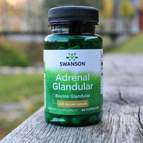 Підтримка надниркових залоз Swanson Adrenal Glandular, 350 mg, 60 Capsules Луцьк