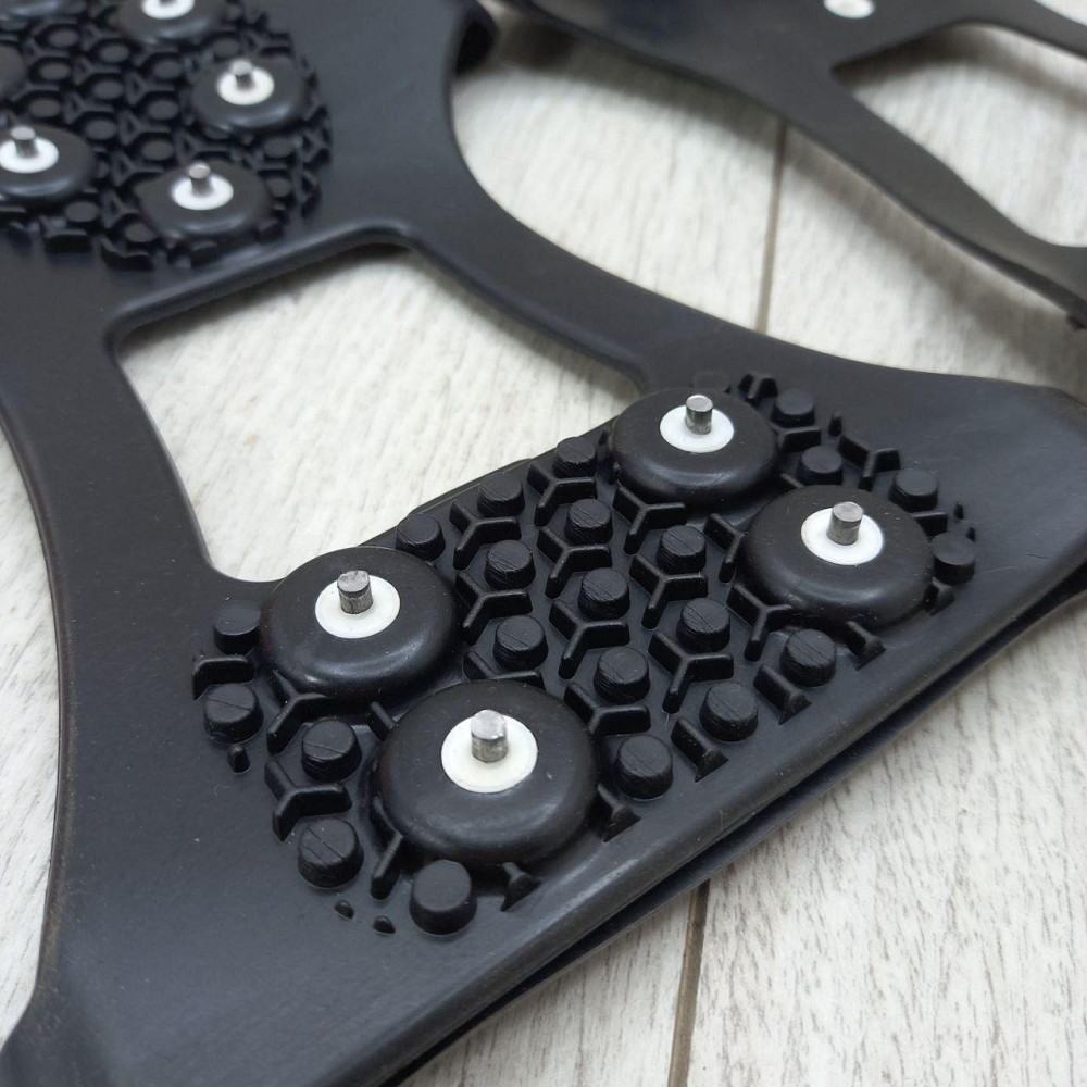 Льодоступи зимові з сталевими шипами, розмір 41–46, 10 шт — накладки протиковзкі для взуття Харків - фото 8