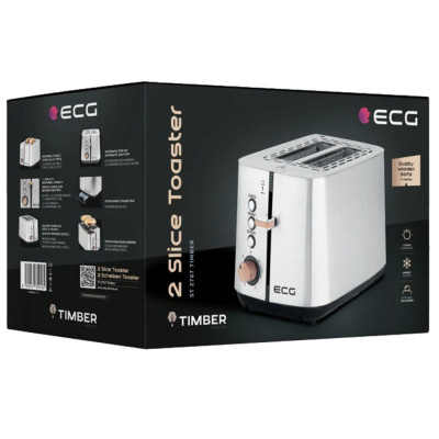 Тостер ECG ST 2767 Timber Винница - изображение 7