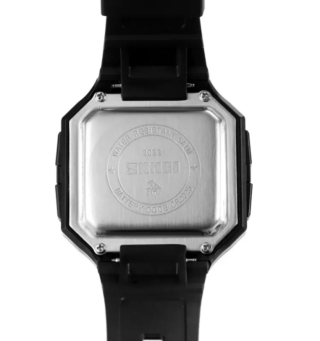 Часы мужские спортивные наручные Skmei 2022 (Черный с черным циферблатом) Винница - изображение 9