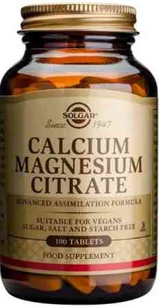 Кальций магний Solgar Calcium Magnesium Citrate 100 таб Киев