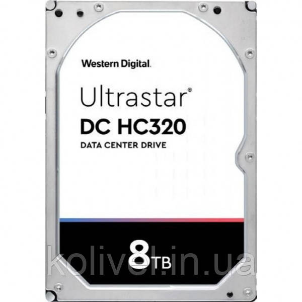 HDD 8TB, WD Ultrastar DC HC320, 7200rpm, 256MB, 3.5" SAS (HUS728T8TAL5204/0B36400) (HUS728T8TAL5204/0B36400#) Київ - фото 1