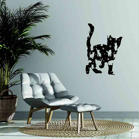 Декоративне настінне 3D Панно «Кошеня» Декор на стіну з об'ємом Київ