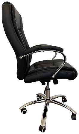 Офисное кресло руководителя Tehforward Kali Lux хром Anyfix Черный Киев