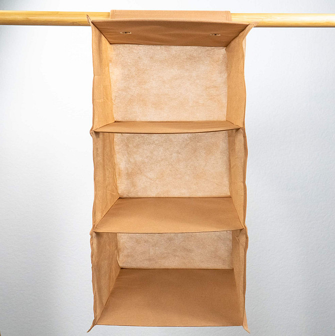 Подвесные полочки органайзер для хранения вещей 62x30x30 см L HP-L (Бежевый) Сумы - изображение 4