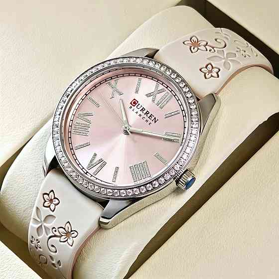 Годинник наручний жіночий Curren Silvia Beige Flower (2 ремінці) Вінниця