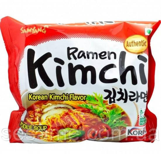 Корейская лапша быстрого приготовления Кимчи Samyang kimchi Ramyun noodle soup 120 g Харьков - изображение 1