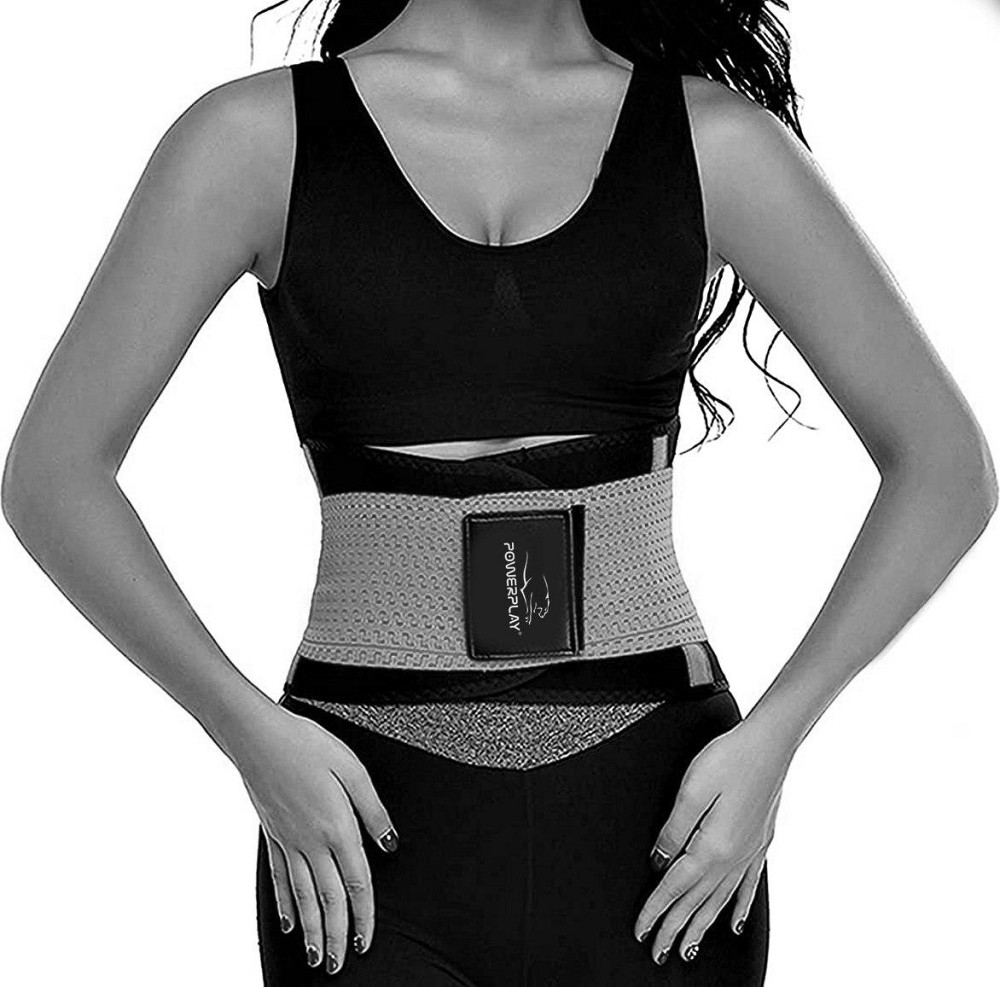 Пояс-корсет  для підтримки спини PowerPlay 4305 (110*24 см) Чорно-сірий Луцк - изображение 1