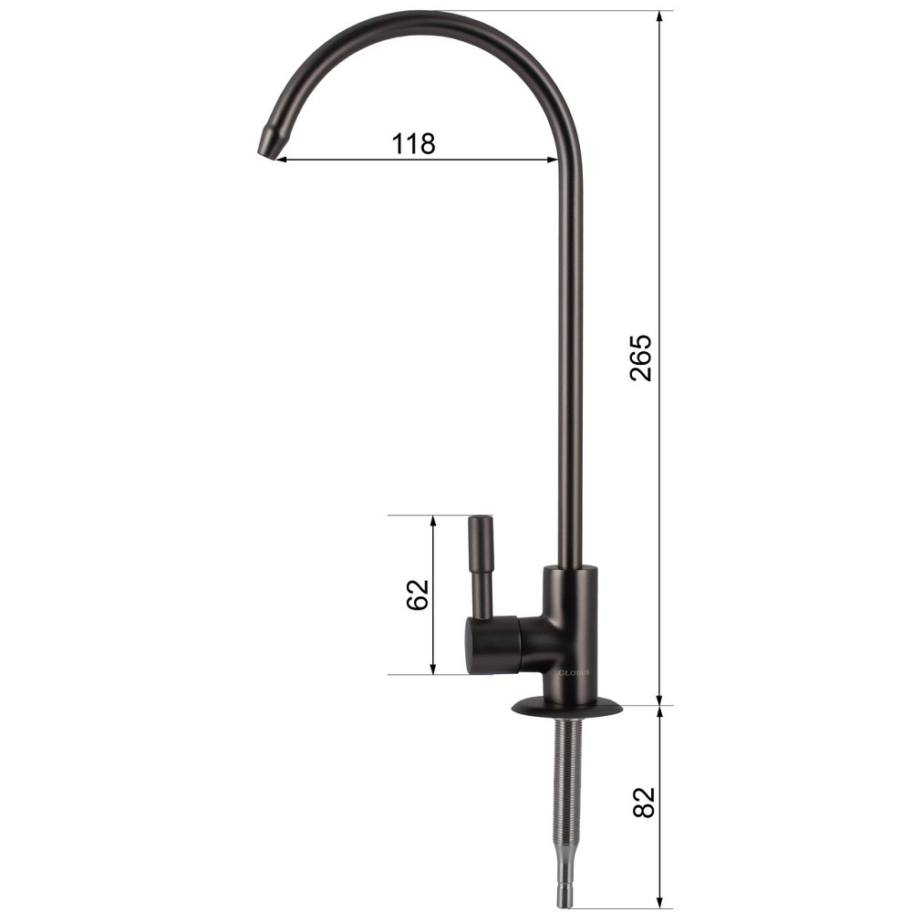 Кран для обратного осмоса Globus Lux Lazer GLLR-55M-GP (000029243) Киев - изображение 5