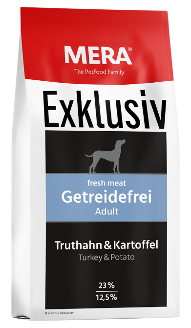 MERA Exklusiv Getreidefrei Adult Truthahn Kartoffel (Мера Ексклюзив Індичка) сухий беззерновий корм для собак 15 кг Запоріжжя - фото 1