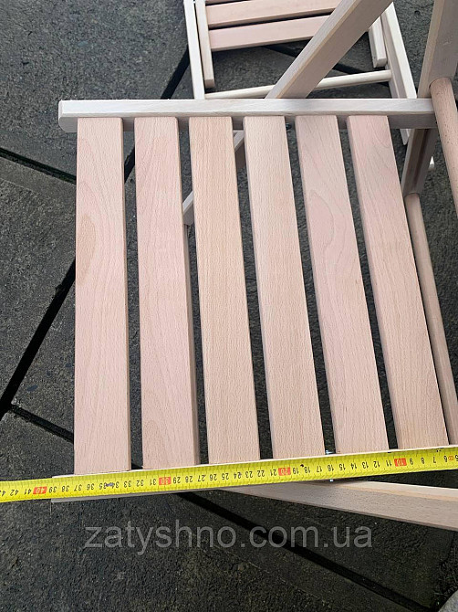 Стільці складні, з натурального дерева Київ - фото 4