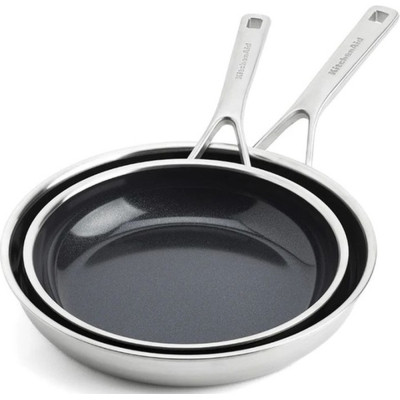Набор сковородок KitchenAid MSS, 24+28 см, з керамічним покриттям (CC006066-001) Винница - изображение 1