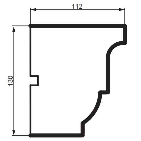 Карниз фасадный Prestige Decor KC 138 Днепр