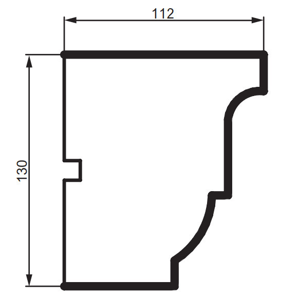 Карниз фасадный Prestige Decor KC 138 Днепр - изображение 2