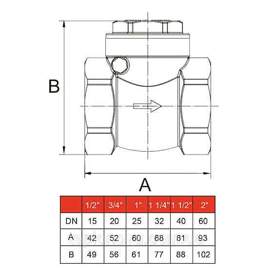 Клапан зворотного ходу води SOLOMON 1 1/2| хлопавка 130 Чернівці