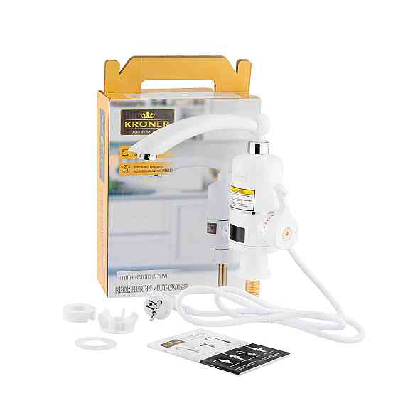 Кухонний кран з електронагрівом Kroner KRM Volt - CW091 з дисплеєм Київ