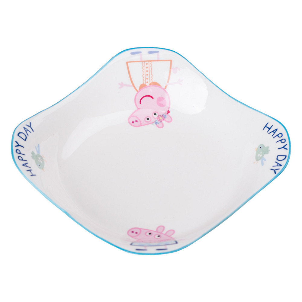 Фарфоровая глубокая квадратная тарелка для детей 350 мл HP-15-16 Киев - изображение 4