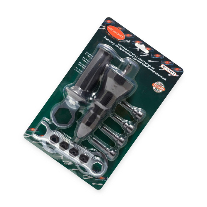 Заклепочник под резьбовые заклепки для дрели М3-М6 М8, сопла 3/32