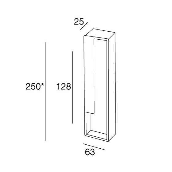 Ручка для раздвижных дверей Pamar MN 2414 Z мат хром (E 215) Киев