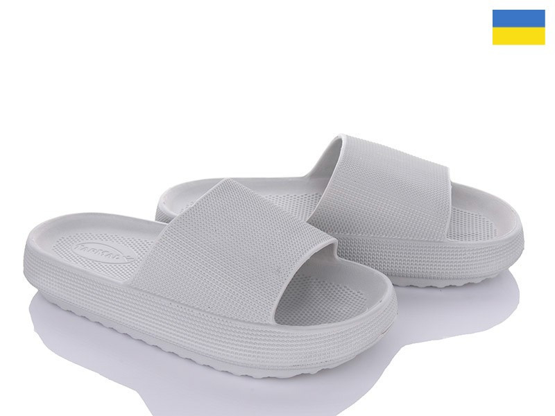 Жіночі шльопанці з піні на платформі товста підошва сірі 38 39 Одеса - фото 3