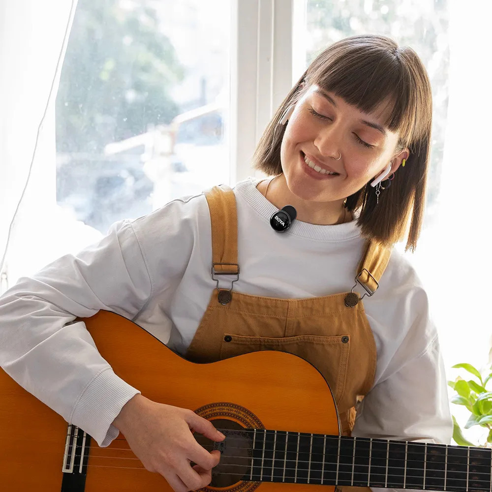 Микрофон двойной беспроводной с ИИ в кейсе для телефона/камеры Type-C Lightning Boya BOYALINK 3-01 SBR Киев - изображение 10