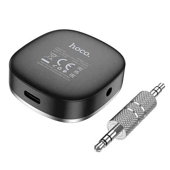 Bluetooth-ресивер HOCO E80 Travel car AUX BT receiver Black (6942007618908) Київ