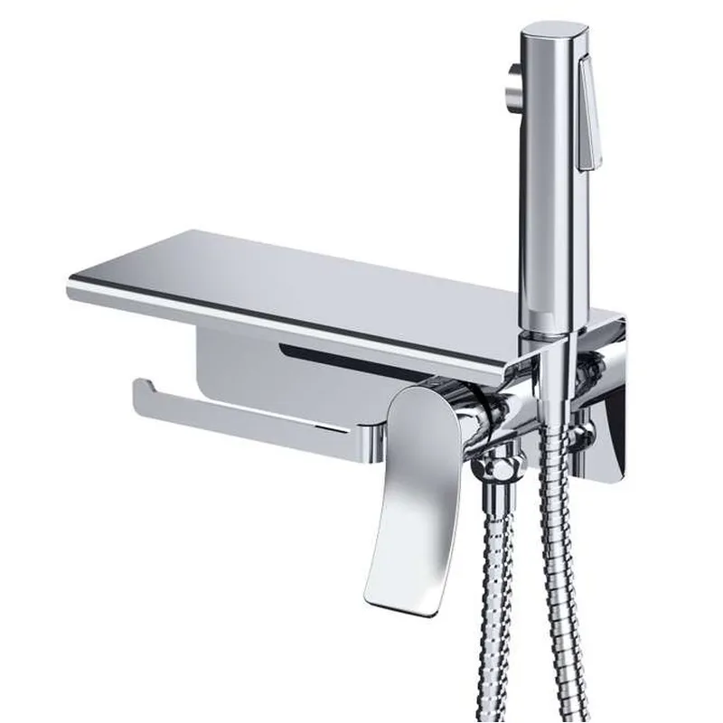 Змішувач для гігієнічного душу Haiba GAUDI 069 з тримачем для туалетного паперу (HB9596) Чернівці - фото 1